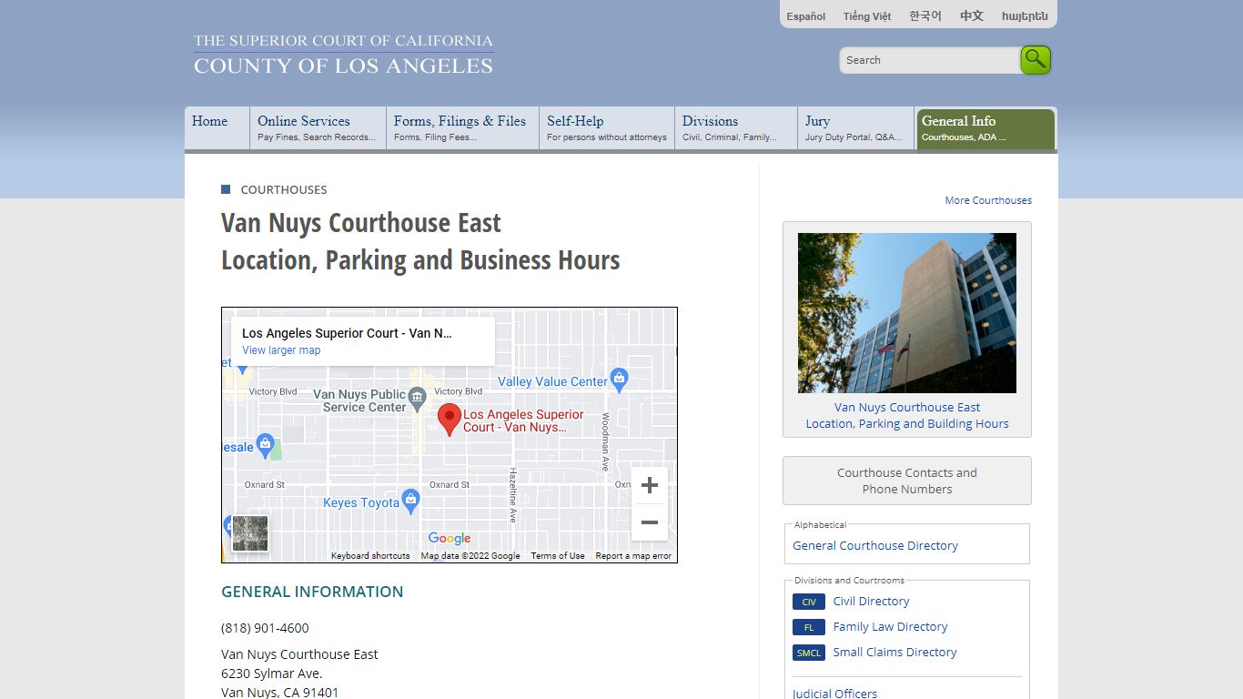 Van Nuys Courthouse East - Los Angeles County Superior Court